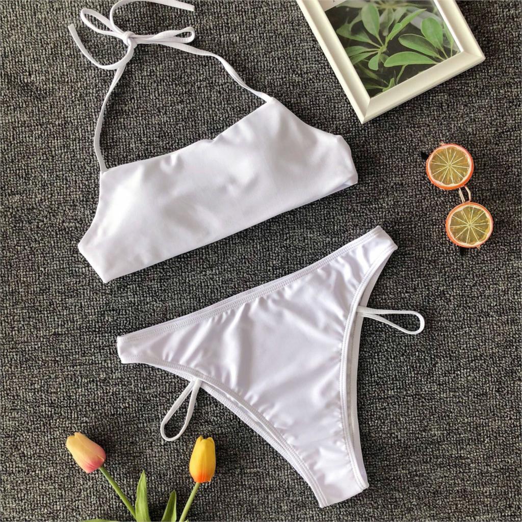 Back Lace Up Bikini Set Swimming Suit Women High Quality Two Piece Swimsuit Female Swimwear Hot Sale Beachwear Bathing Suits - Vimost Shop