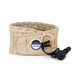 Back Relief Health Brace Support Belt Care Physio Decompression Waist Lumbar Traction Backache Heat Therapy Pain Massager Gift