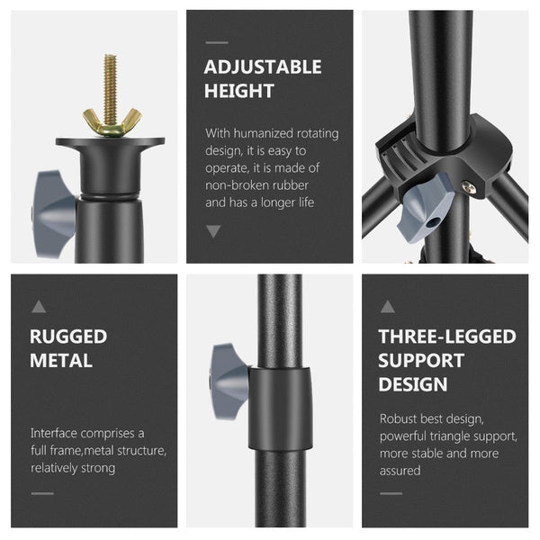 Backdrop Stand T-Shape Background Backdrops Support Kit: Adjustable Tripod Stand; Crossbar for Photo Studio, Photography - Vimost Shop