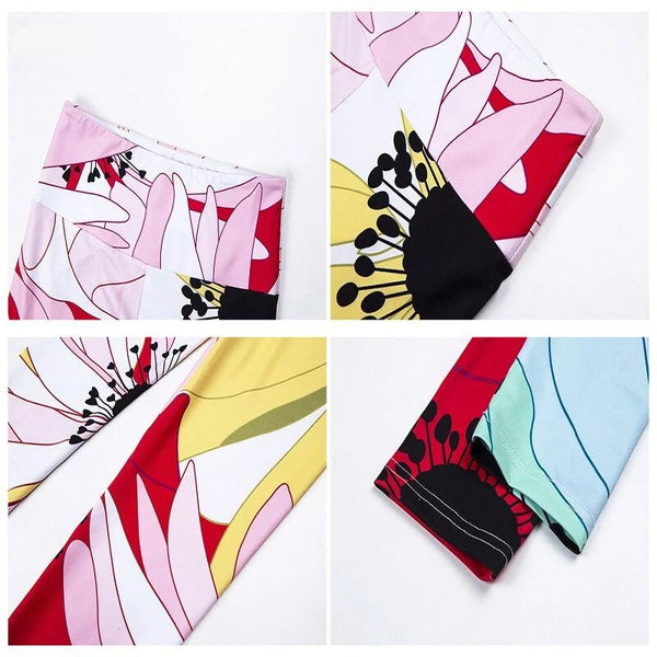 Backless Yoga Set Sport Set Women Print - Vimost Shop