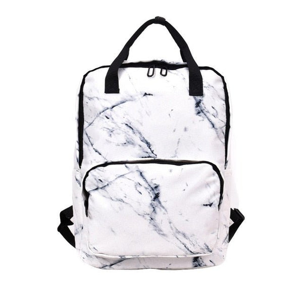 Backpack Large Capacity Marble Female Unisex Women Canvas Backpacks for Teenager Girls Bags Rucksack School Bag Mochila - Vimost Shop