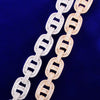 Baguette Zirconia Cuban Bracelet Chain Men's Trendy Cool Hip Hop Link Copper Bling Rock Jewelry 18mm - Vimost Shop