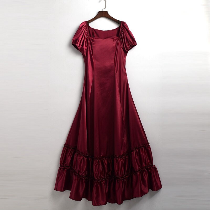 Ball Gowns Women Lolita Victorian Dress Retro Vintage Colonial Civil War Gothic Satin Evening Party Dresses - Vimost Shop