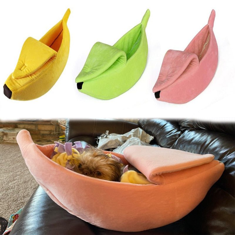 Banana Pet Dog Cat Bed Mat House Puppy Dog Cozy Puppy Kennel Warm Pet Basket Mat Beds Cat House Pet Supplies - Vimost Shop
