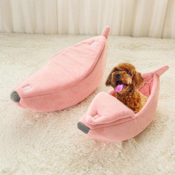 Banana Pet Dog Cat Bed Mat House Puppy Dog Cozy Puppy Kennel Warm Pet Basket Mat Beds Cat House Pet Supplies - Vimost Shop