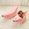 Banana Pet Dog Cat Bed Mat House Puppy Dog Cozy Puppy Kennel Warm Pet Basket Mat Beds Cat House Pet Supplies - Vimost Shop