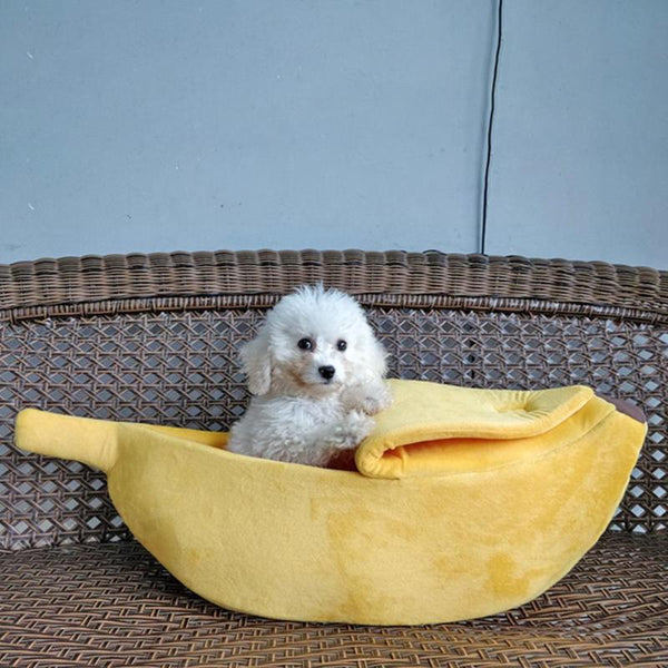 Banana Pet Dog Cat Bed Mat House Puppy Dog Cozy Puppy Kennel Warm Pet Basket Mat Beds Cat House Pet Supplies - Vimost Shop