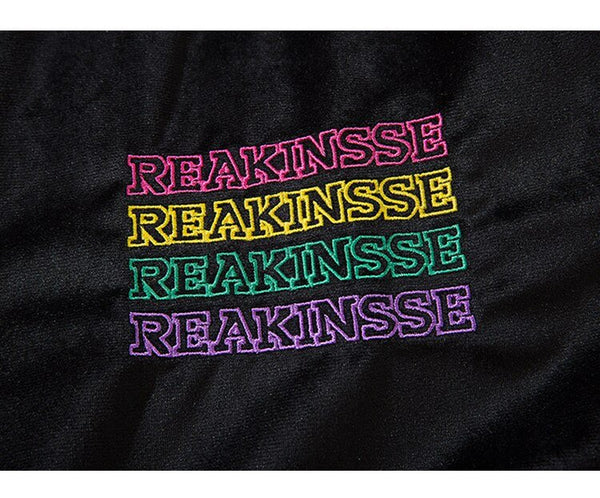 Baseball Jacket Men Colorful Heart Letter Embroidery Patchwork Bomber Coats Spring Fashion College Style Streetwear Men - Vimost Shop