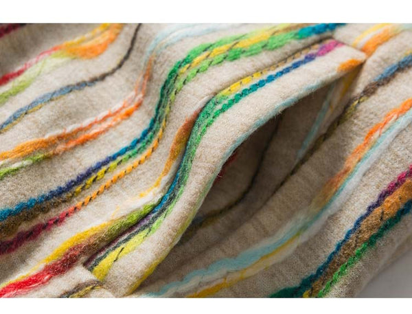 Baseball Jacket Men Colorful Knitted Striped Letter Embroidery Streetwear Men Loose Hip Hop Hipster Bomber Coats Autumn - Vimost Shop