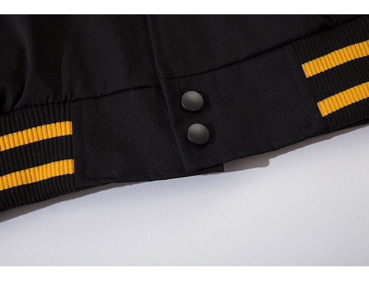 Baseball Jacket Men Letter Embroidery Single Breasted Oversize Fashion College Style Bomber Coats Men Streetwear Spring - Vimost Shop