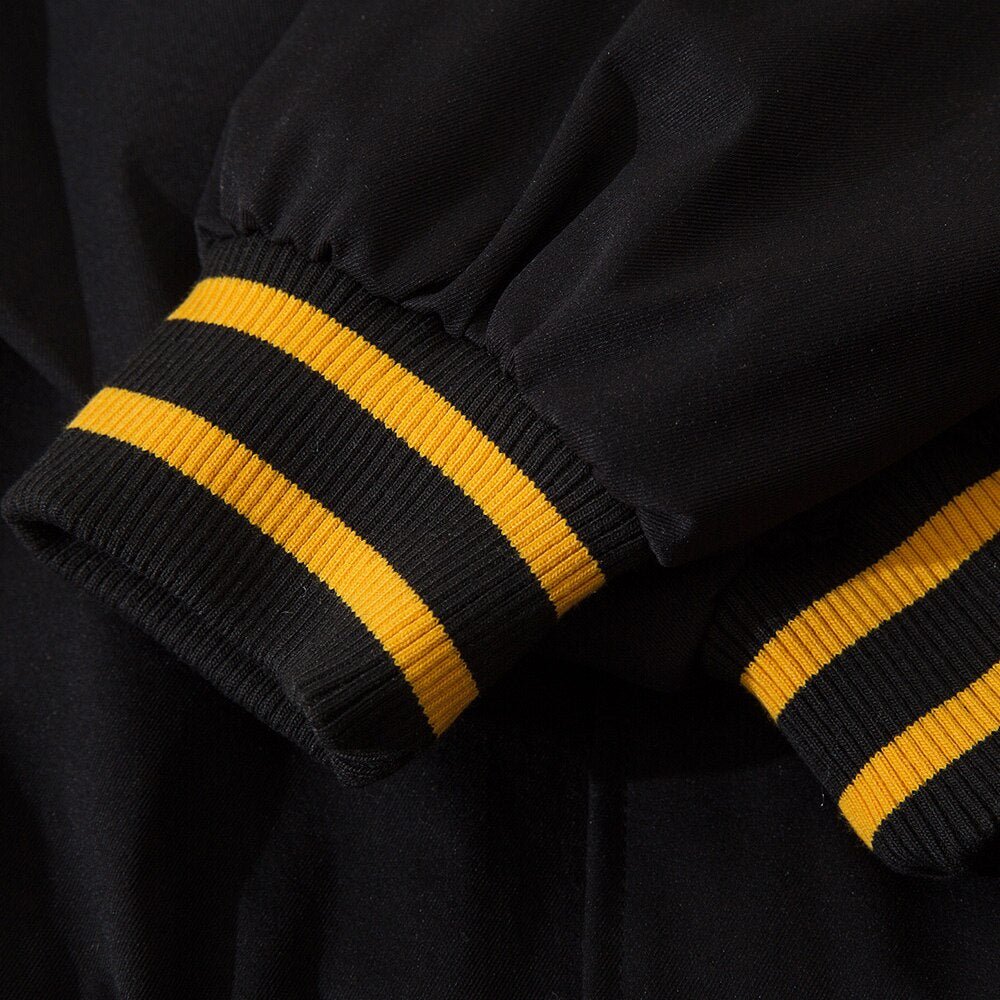Baseball Jacket Men Letter Embroidery Single Breasted Oversize Fashion College Style Bomber Coats Men Streetwear Spring - Vimost Shop