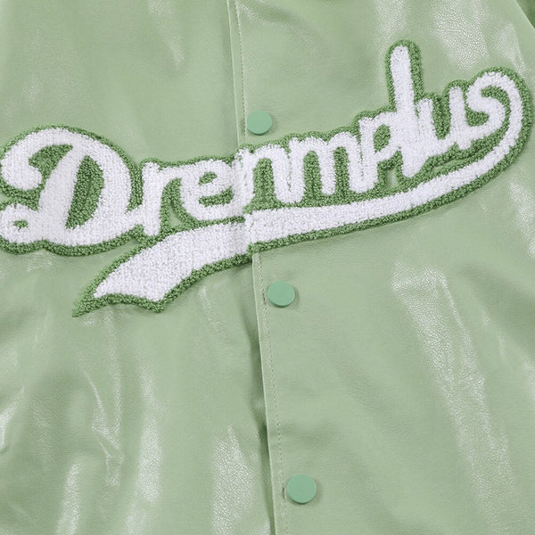 Baseball Jacket Men Retro Color Block Furry Patch Leather Bomber Coat Autumn Baggy High Street College Style Streetwear - Vimost Shop