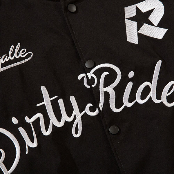 Baseball Jacket Men Star Letter Embroidery Patchwork Bomber Coats Autumn Retro Fashion High Street All-match Streetwear - Vimost Shop