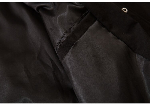 Baseball Jacket Men Star Letter Embroidery Patchwork Bomber Coats Autumn Retro Fashion High Street All-match Streetwear - Vimost Shop