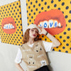 Bear Graphic Knit Pullover Women Casual Knitwear,Autumn V Neck Sleeveless Korean Ladies Basic Daily Sweater Vest - Vimost Shop