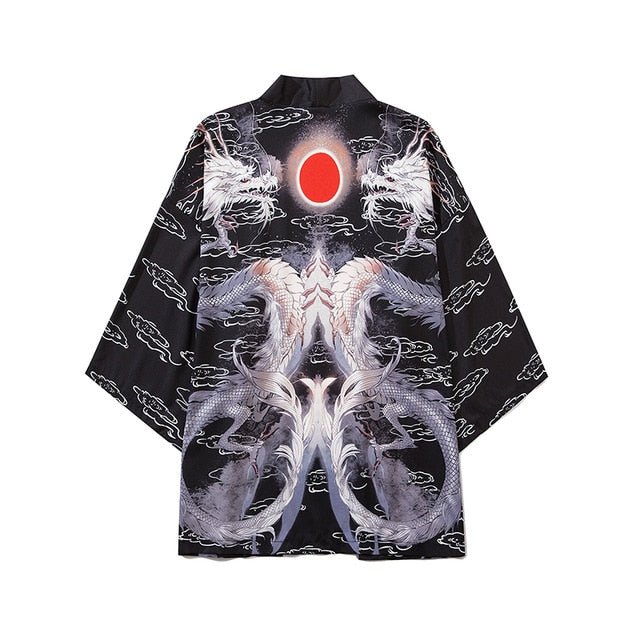 Beauty Samurai Traditional Kimono Japanese Anime Clothes Cardigan Cosplay Men Women Yukata Female Shirt Blouse - Vimost Shop