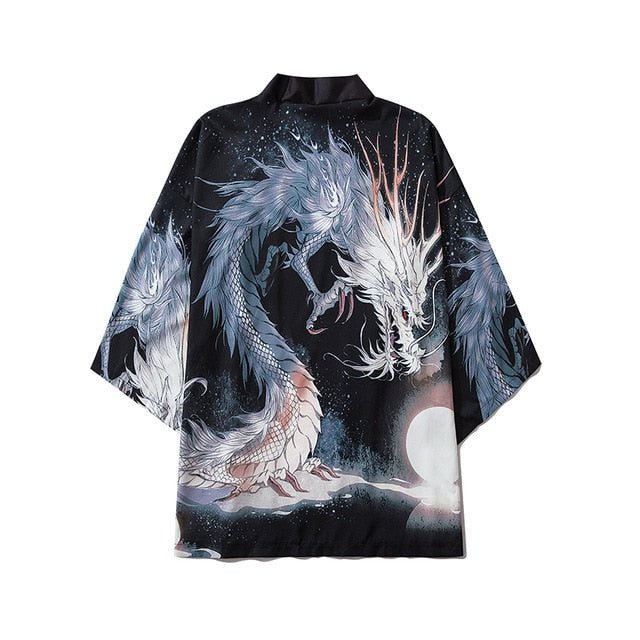 Beauty Samurai Traditional Kimono Japanese Anime Clothes Cardigan Cosplay Men Women Yukata Female Shirt Blouse - Vimost Shop
