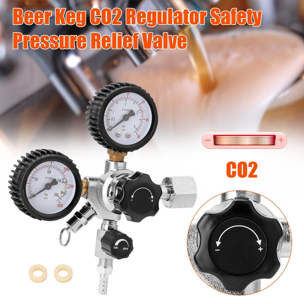Beer CO2 Keg Regulator Safety Pressure Relief Valve 0-3000 PSI Tanks Pressure Pressure Relief Valve - Vimost Shop