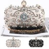 Beige Black Evening Clutch Bag Women Bags Wedding Shiny Handbags Bridal Metal Clutches Bag Chain Shoulder Bag - Vimost Shop