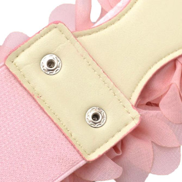 Belt For Women Girls Fashion Elastic Waistband Chiffon Roses Slender knitted Small Fresh Belt Lady Dress Accessories - Vimost Shop