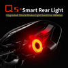 Bicycle Smart Auto Brake Sensing Light IPx6 Waterproof LED Charging Cycling Taillight Bike Rear Light Accessories Q5 - Vimost Shop