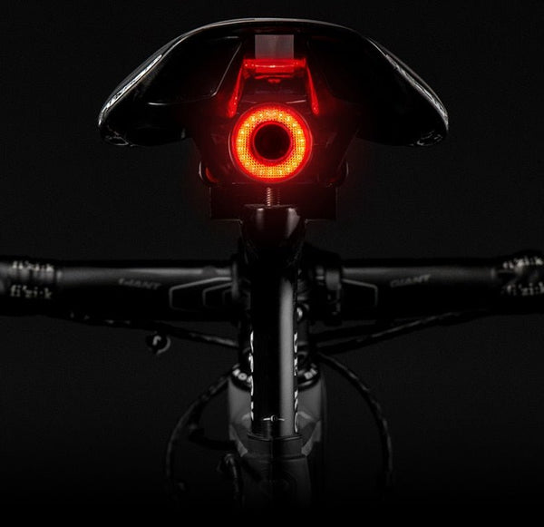 Bicycle Smart Auto Brake Sensing Light IPx6 Waterproof LED Charging Cycling Taillight Bike Rear Light Accessories Q5 - Vimost Shop