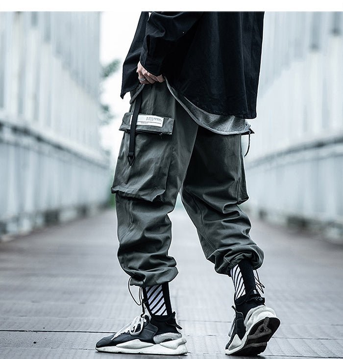 Big Pockets Male Harem Cargo Pants Harajuku Streetwear Sweatpants Hip Hop Casual Joggers Men Trousers Oversized - Vimost Shop