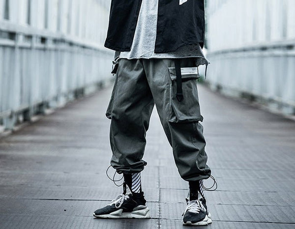 Big Pockets Male Harem Cargo Pants Harajuku Streetwear Sweatpants Hip Hop Casual Joggers Men Trousers Oversized - Vimost Shop