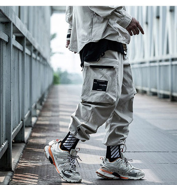 Big Pockets Male Harem Cargo Pants Harajuku Streetwear Sweatpants Hip Hop Casual Joggers Men Trousers Oversized - Vimost Shop
