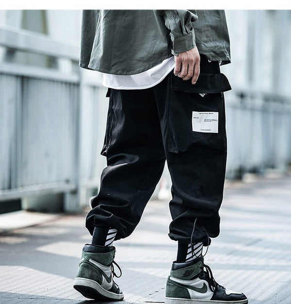 Big Pockets Male Harem Cargo Pants Harajuku Streetwear Sweatpants Hip Hop Casual Joggers Men Trousers Oversized - Vimost Shop