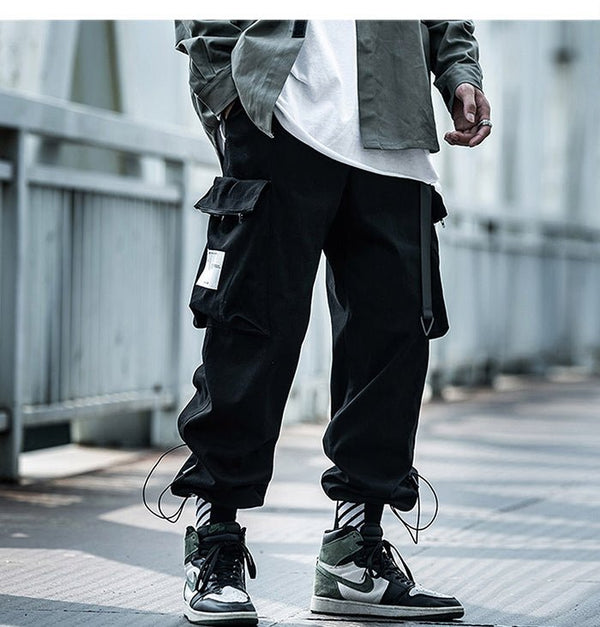 Big Pockets Male Harem Cargo Pants Harajuku Streetwear Sweatpants Hip Hop Casual Joggers Men Trousers Oversized - Vimost Shop
