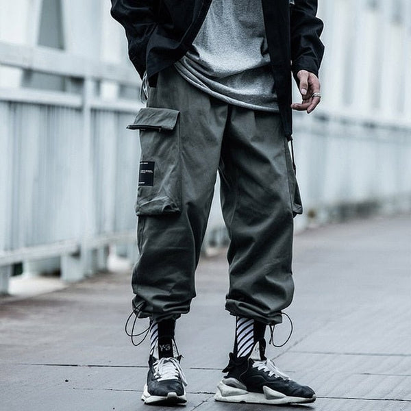 Big Pockets Male Harem Cargo Pants Harajuku Streetwear Sweatpants Hip Hop Casual Joggers Men Trousers Oversized - Vimost Shop