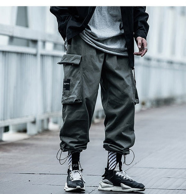 Big Pockets Male Harem Cargo Pants Harajuku Streetwear Sweatpants Hip Hop Casual Joggers Men Trousers Oversized - Vimost Shop