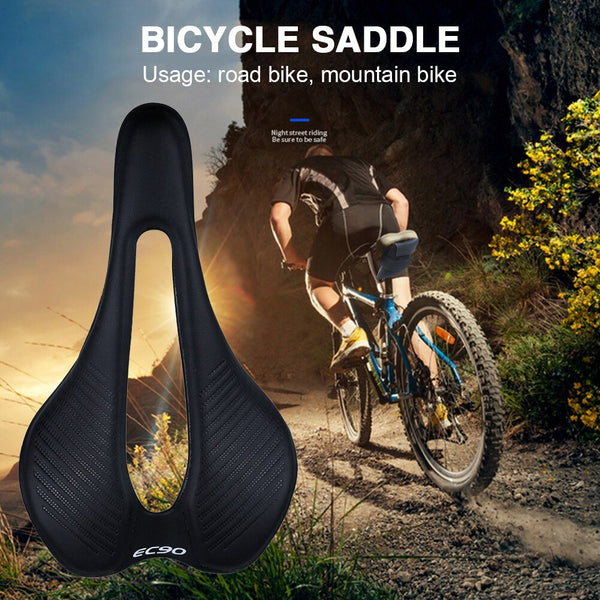 Bike Cushion Cycling Seat Nylon Fiber PU Leather Comfortable MTB Bicycle Saddle Portable Waterproof Cycling Elements - Vimost Shop