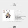 Black and 18k gold over 925 silver two tone handmade butterfly flower Amethyst pendant necklace for Mom Girlfriend - Vimost Shop