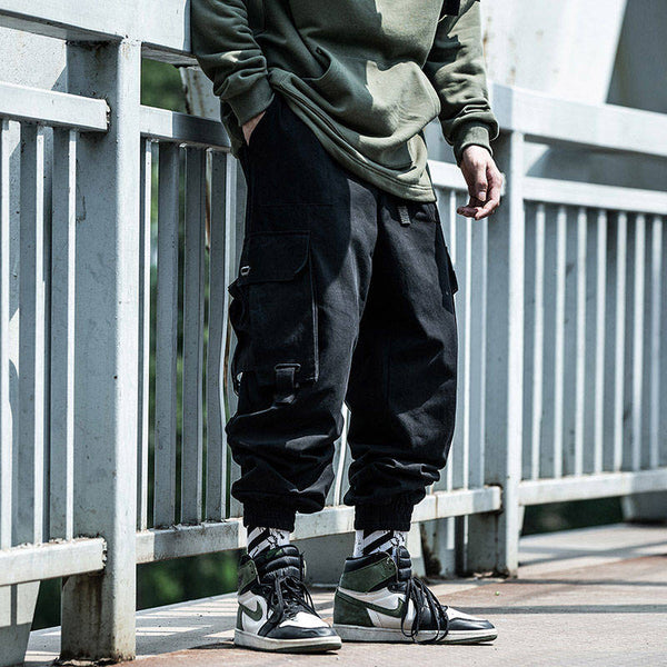Black Cargo Pants Men Hip Hop Loose Pants Mens Spring Harem Pant Streetwear Harajuku Jogger Sweatpant Trousers M-4XL - Vimost Shop