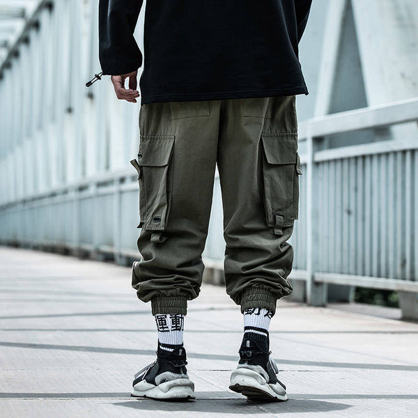 Black Cargo Pants Men Hip Hop Loose Pants Mens Spring Harem Pant Streetwear Harajuku Jogger Sweatpant Trousers M-4XL - Vimost Shop