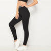 Black Slogan Print Leggings Women Bottoms Autumn Elastic Waist Active Wear Leisure Skinny Long Leggings - Vimost Shop