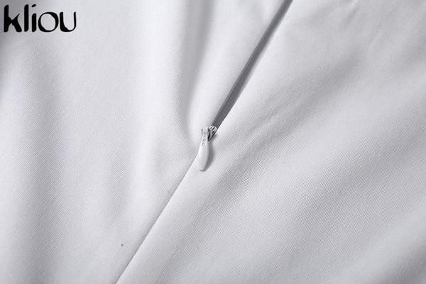 Black/white Sexy Bodycon tracksuit Jumpsuit Women fitness Romper Long Sleeve - Vimost Shop