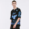 Blue Flame Butterfly Printed T Shirt Men Harajuku Streetwear Short Sleeve Casual Cotton Crew Neck Tees Shirt - Vimost Shop