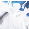 Blue Flame Butterfly Printed T Shirt Men Harajuku Streetwear Short Sleeve Casual Cotton Crew Neck Tees Shirt - Vimost Shop