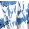 Blue Flame Butterfly Printed T Shirt Men Harajuku Streetwear Short Sleeve Casual Cotton Crew Neck Tees Shirt - Vimost Shop