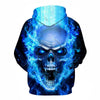 Blue Flame Skull Hoodies 3D Sweatshirts Men Women Hooded Loose Tracksuits Autumn Winter Coat Streetwear Funny Jackets Hoodie - Vimost Shop