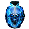 Blue Flame Skull Hoodies 3D Sweatshirts Men Women Hooded Loose Tracksuits Autumn Winter Coat Streetwear Funny Jackets Hoodie - Vimost Shop