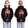 Blue rose Wolf Hoodies Men 3D Sweatshirts Harajuku Hoody Quality Pullover Streatwear Tracksuits hip hop tops - Vimost Shop