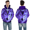 Blue rose Wolf Hoodies Men 3D Sweatshirts Harajuku Hoody Quality Pullover Streatwear Tracksuits hip hop tops - Vimost Shop