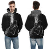 Blue rose Wolf Hoodies Men 3D Sweatshirts Harajuku Hoody Quality Pullover Streatwear Tracksuits hip hop tops - Vimost Shop