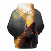 Blue rose Wolf Hoodies Men 3D Sweatshirts Harajuku Hoody Quality Pullover Streatwear Tracksuits hip hop tops - Vimost Shop