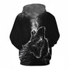 Blue rose Wolf Hoodies Men 3D Sweatshirts Harajuku Hoody Quality Pullover Streatwear Tracksuits hip hop tops - Vimost Shop
