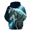 Blue rose Wolf Hoodies Men 3D Sweatshirts Harajuku Hoody Quality Pullover Streatwear Tracksuits hip hop tops - Vimost Shop